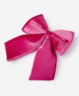 Beauty Boom Pink Bow Ornament with Clip