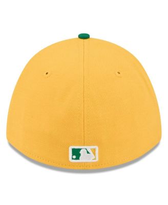 Men's Gold/Green Athletics 2026 Spring Training M-Crown 39THIRTY Flex Hat