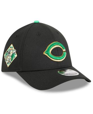 Men's Black Cincinnati Reds 2026 St. Patrick's Day 39THIRTY Flex Hat