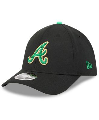 Men's Black Atlanta Braves 2026 St. Patrick's Day 39THIRTY Flex Hat