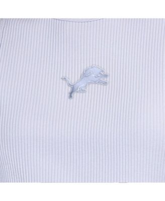 Women's Pastel Blue Detroit Lions Travel Pastels Cropped Tank Top