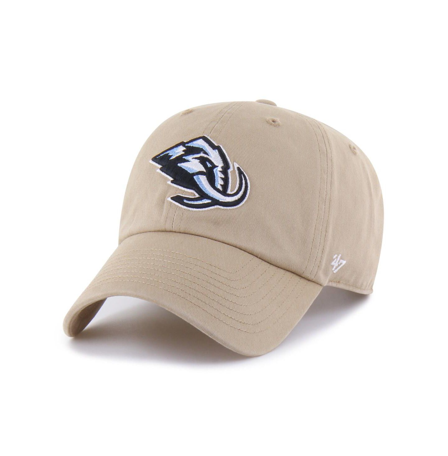 Мужская кепка '47 Brand Khaki Utah Mammoth Logo Clean Up Adjustable Hat — фото 1