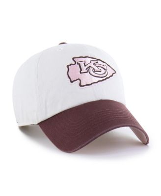 Men's and Women's Stone/Burgundy Kansas City Chiefs Love Letter Clean Up Adjustable Hat