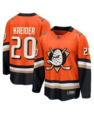 Men's Chris Kreider Orange Anaheim Ducks Home Breakaway Jersey