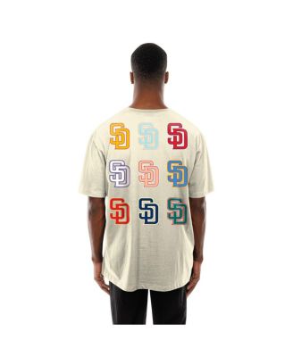 Men's Cream San Diego Padres Ransom Note Oversized T-Shirt