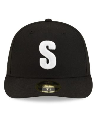 Men's Black Seattle Mariners Authentic Collection Low Profile 59FIFTY Fitted Hat