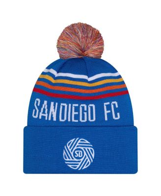 Men's Royal San Diego FC 2026 Jersey Hook Cuffed Knit Hat with Pom