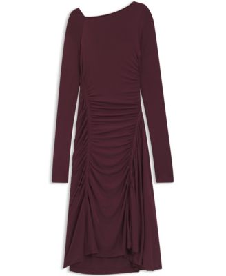 BOSS by Women's Matte Jersey Gathered Detail Dress