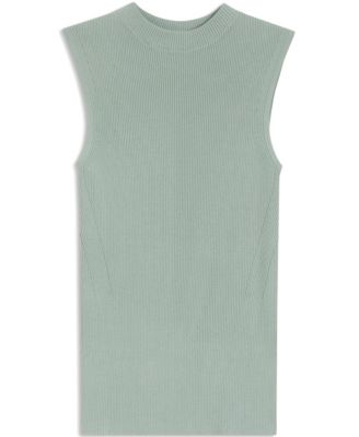 Women's Sleeveless Mock-Neck Top