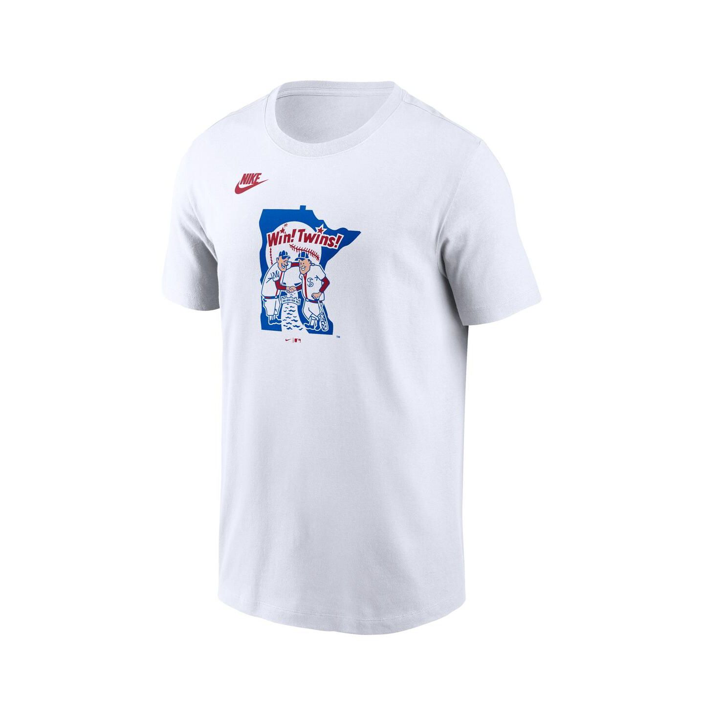 Мужская футболка Nike White Minnesota Twins Cooperstown Collection Wordmark — фото 2