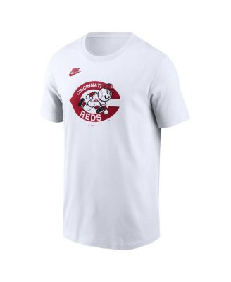 Men's White Cincinnati Reds Cooperstown Collection Wordmark T-Shirt