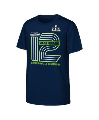 Big Boys and Girls College Navy Seattle Seahawks Super Bowl LX Champions Hometown Collection T-Shirt