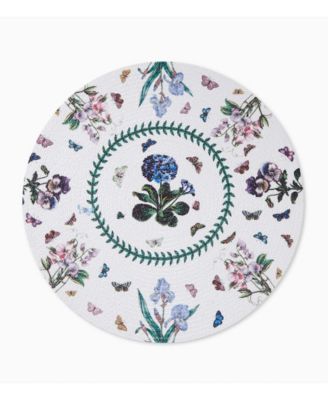 Botanic Garden Woven Braided Round Placemats, Set of 4