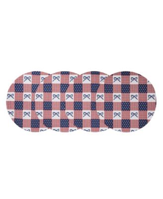 Celebration Woven Braided Round Placemats, Set of 4