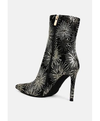 Women's Oleander Sequin Embellished Stiletto Boots