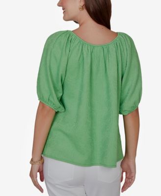 Petite Textured Convertible Knit Top