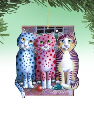 Board Meeting Pets Holiday Ornaments, Set of 2
