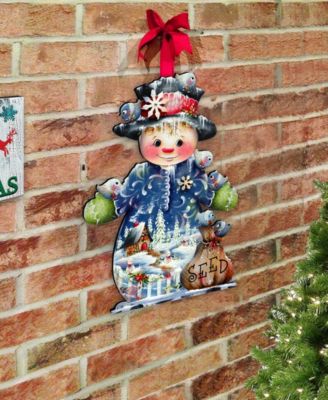 Freezing Friends, Frosting Sparkle, Holiday Door Decor