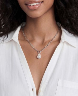 Single Freshwater Pearl Chain Necklace