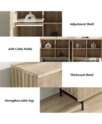 Modern Scandinavian Storage Sideboard Buffet File Cabinet , 68 inch