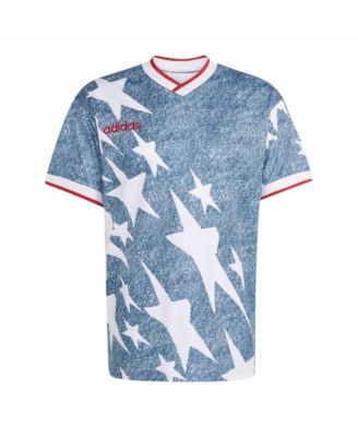 Men's Blue USA Soccer 1994 Denim Graphic Fashion Jersey