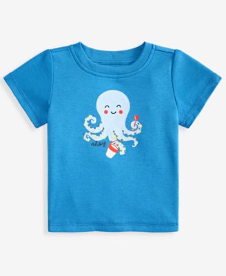 First Impressions Baby Boys 3M-24M Mix Match Octopus T-Shirt Macys Exclusive - Lyric Blue 12$