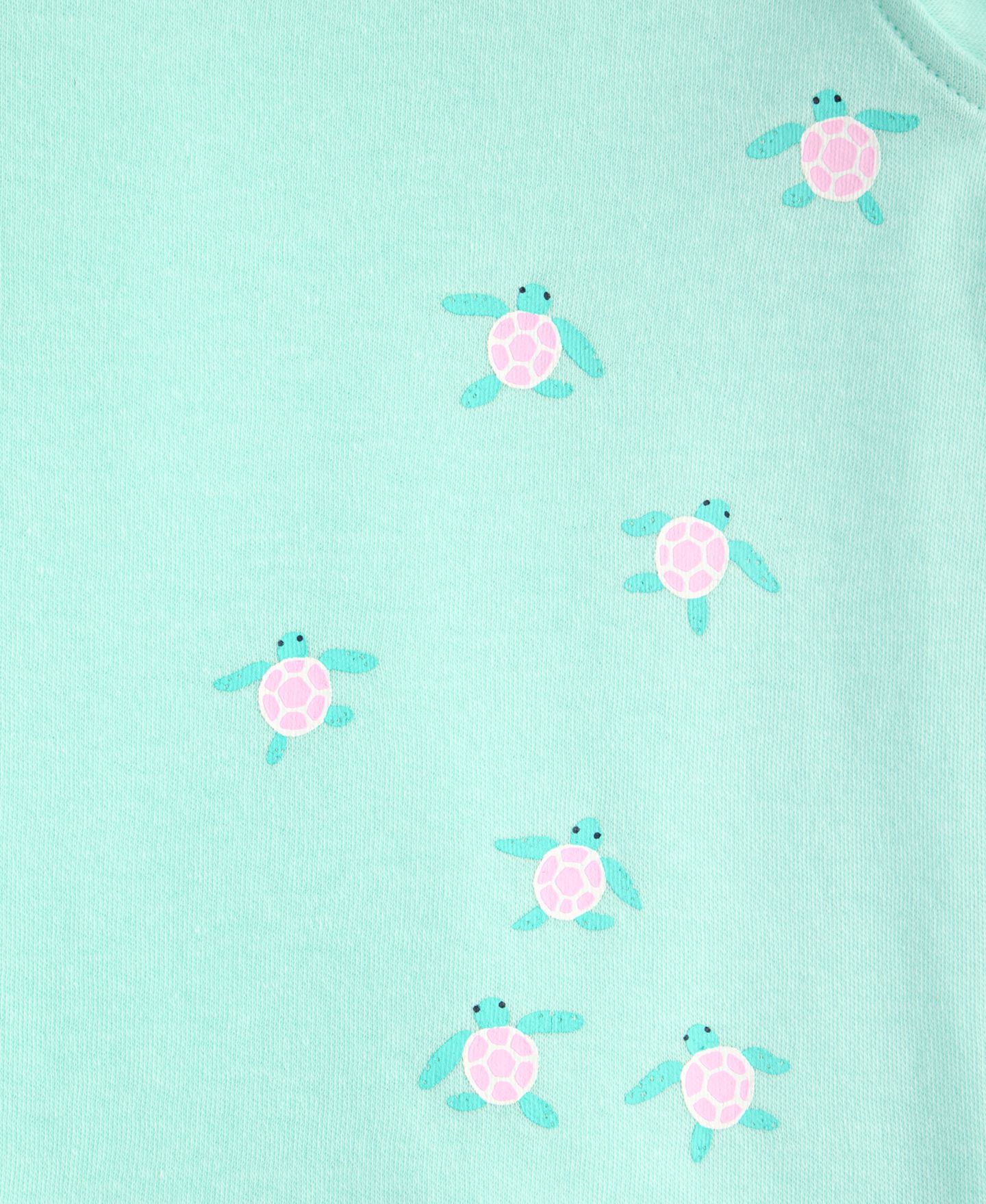 Футболка First Impressions Mix & Match Turtles Flutter-Sleeve T-Shirt для девочек-малышей, цвет: Gentle Lagoon — фото 3