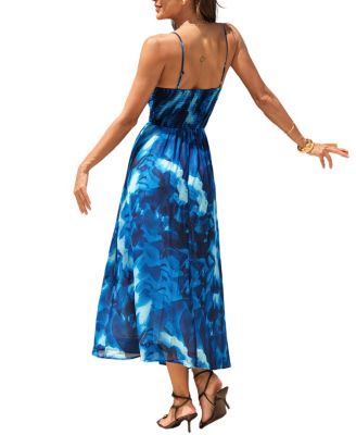 Women's Fresh Faced Abstract Midi Beach Dress