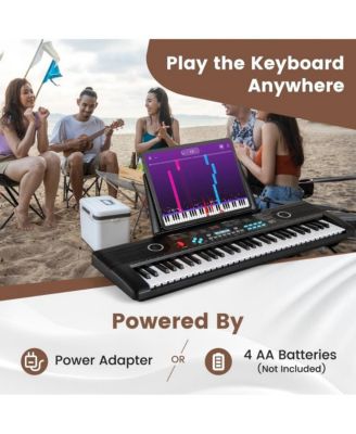 61 Key Electric Portable Digital Keyboard Piano for Beginner