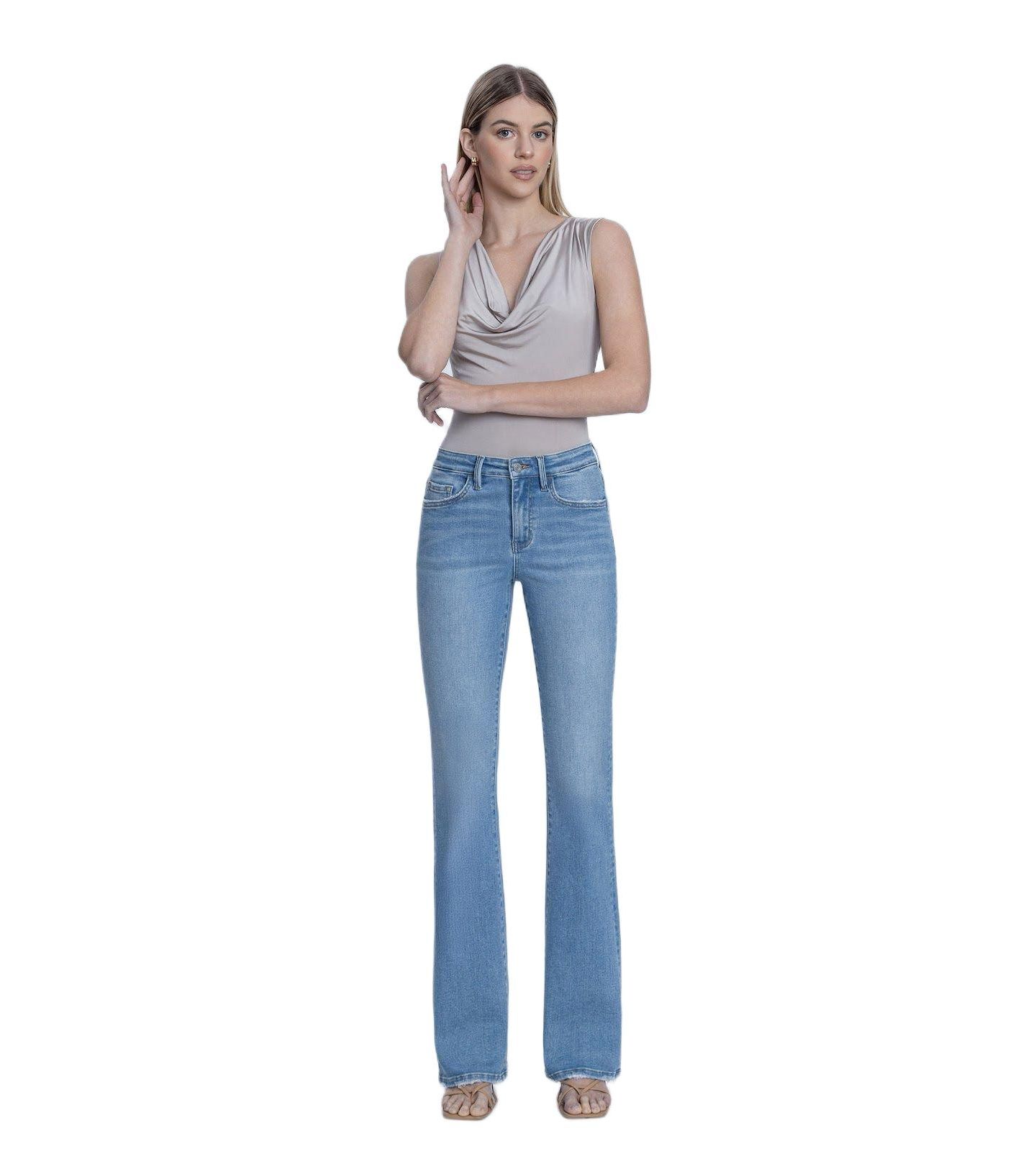 Женские джинсы Vervet High Rise Full Length Bootcut, цвет: Синий — фото 2