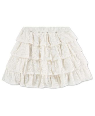 abercrombie kids Girls Tiered Lace Mini Skort - White 40$