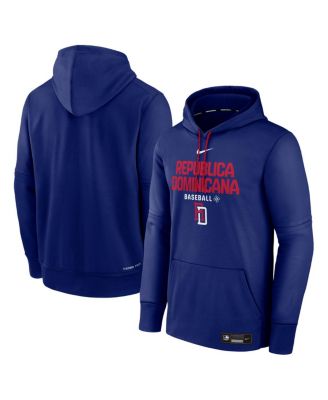 Men's Royal Dominican Republic Baseball 2026 World Baseball Classic Authentic Collection Therma Hoodie