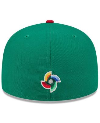 Men's Green/Red Mexico Baseball 2026 World Baseball Classic 59FIFTY Fitted Hat