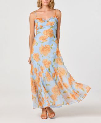 astr the label bridesmaid dresses Elain Satin Off Shoulder Midi Dress main image 1