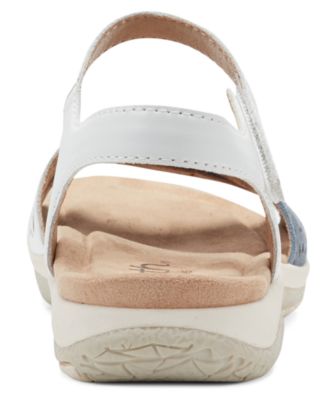 Women's Sylo Perforated Leather Flat Sandals