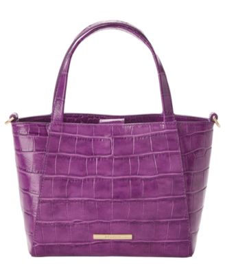 Mona Alba Small Leather Crossbody Tote Bag