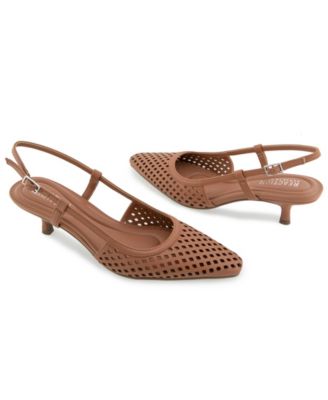 Women's Maggie Perf Slingback Kitten Heel Pumps