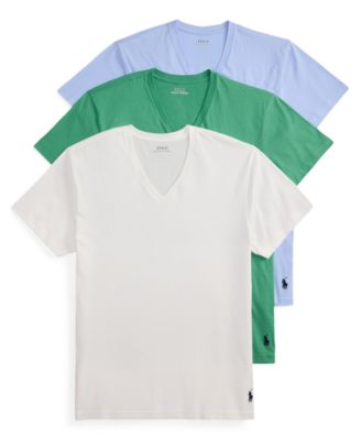 Men's 3-Pack Classic Cotton V-Neck Undershirts