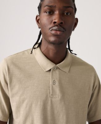 Men's Merritt Striped Collared Polo Shirt