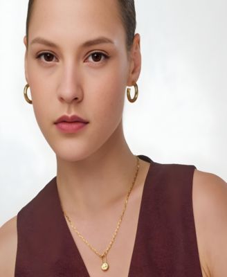 Lock & Luna Charm with Oval-Cut Moissanite – Gold