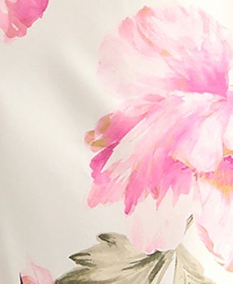 Juniors' Printed V-Neck Gown