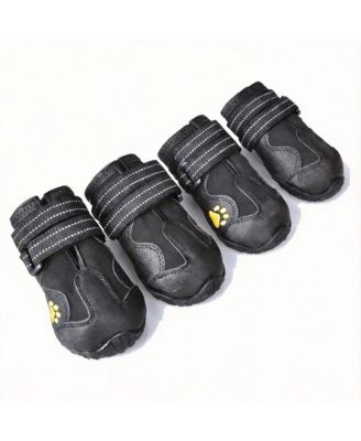 Anti-Slip Dog Boots for Large Breeds with Reflective Straps
