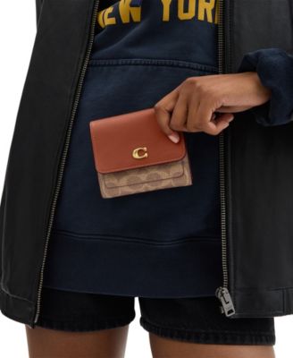 Mila Signature Canvas Flap Wallet 