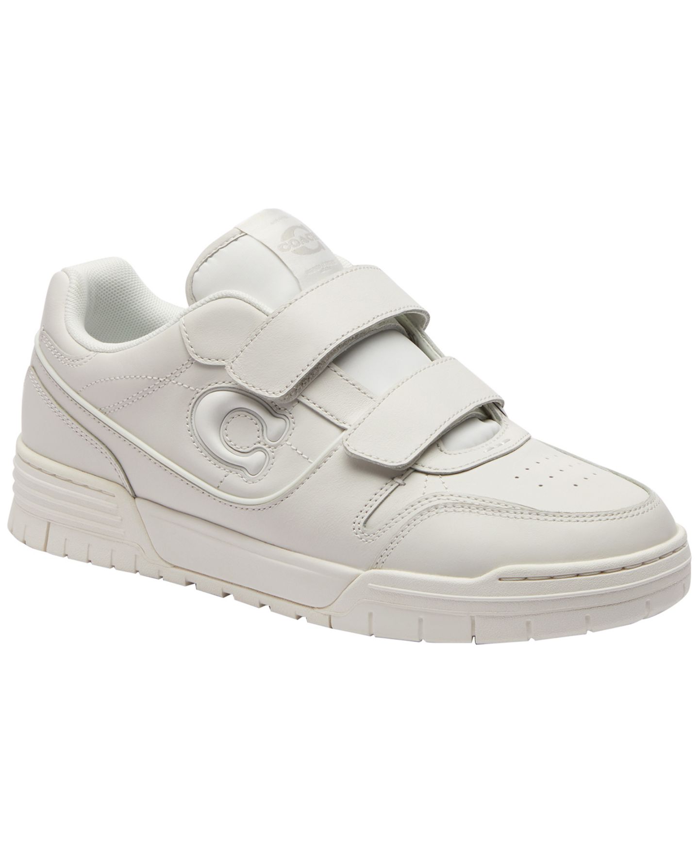 Женские кроссовки COACH Soho Double Strap Round Toe, цвет: Оптический белый — фото 1