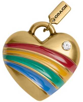 Women's Rainbow Heart Shoelace Charm