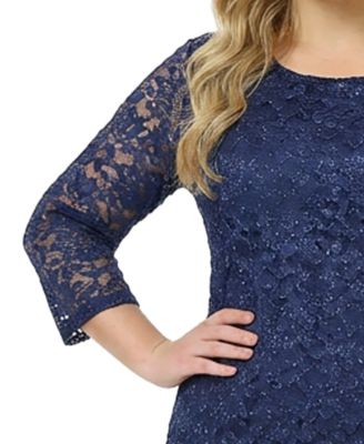 Plus Size Lace Sheath Dress