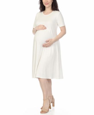 Women's Maternity Short-Sleeve A-Line Dress