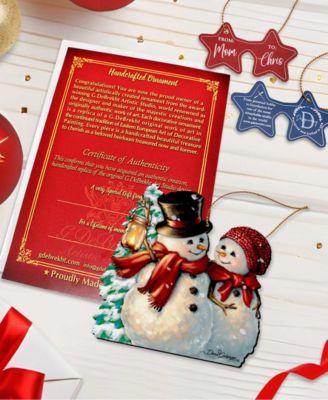 by Dona Gelsinger Snow Much in Love Ornament, Set of 2