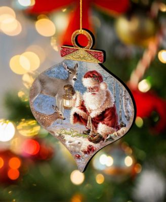 by Dona Gelsinger Abundance of Joy Ornament and Drop Ornament, Set of 2 Each