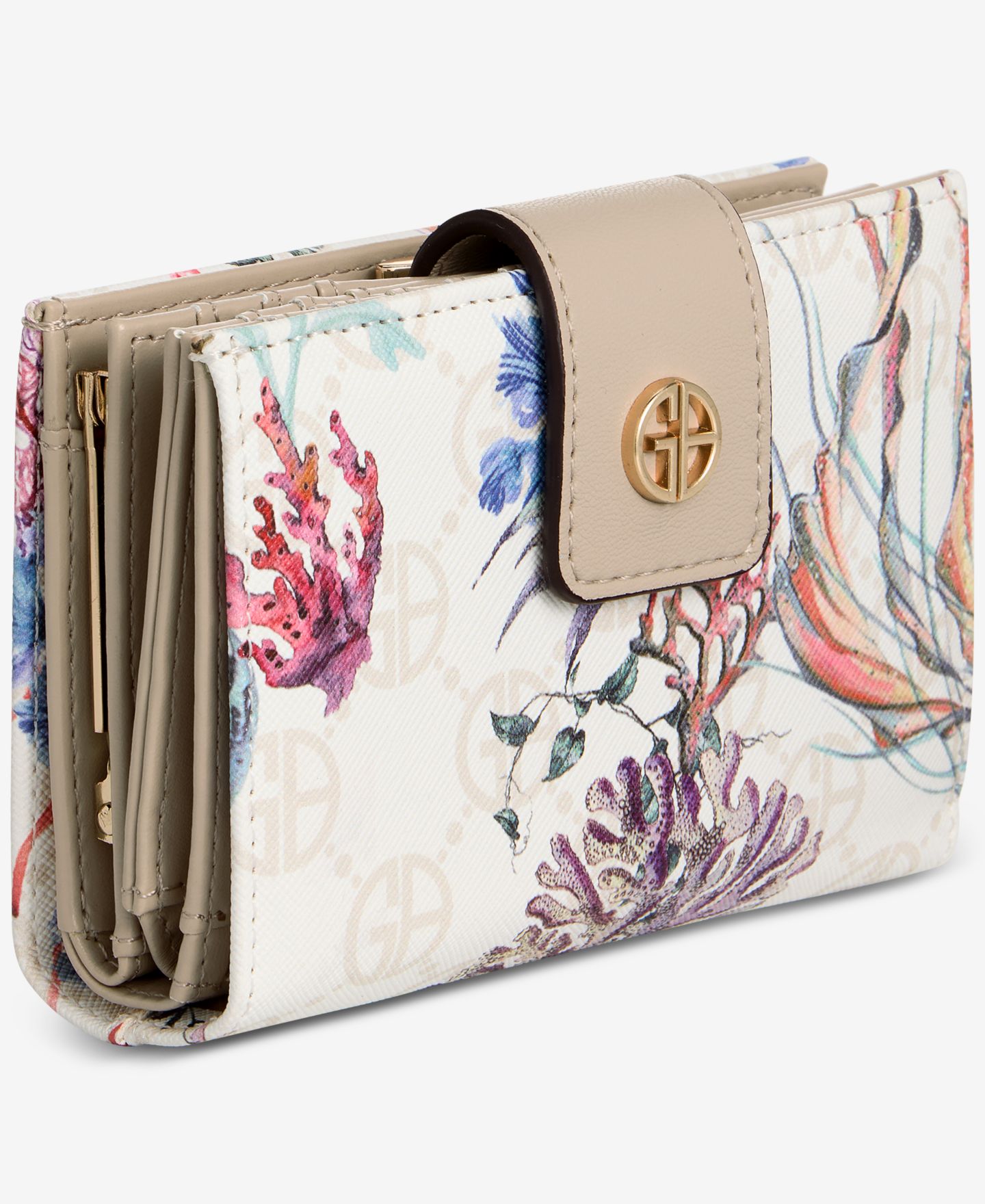 Кошелёк Giani Bernini Sea Print Framed Indexer Wallet, цвет: Морской — фото 3